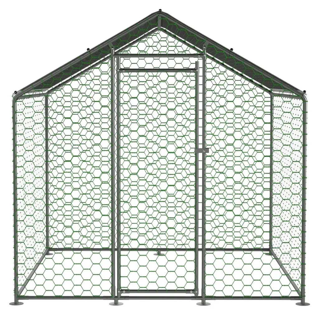 Volière de jardin 2x2x2m pour protéger vos poules des prédateurs et pluie