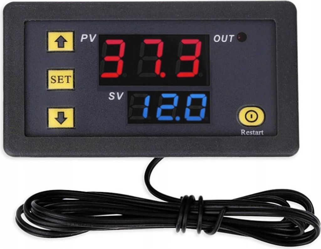 Thermostat LED Temperaturregelung Schalter Regler Thermometer 24V DC