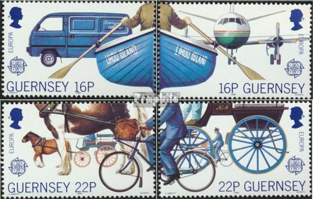 Briefmarken GB - Guernsey 1988 Mi 417-420 (kompl.Ausg.) Produktbild 