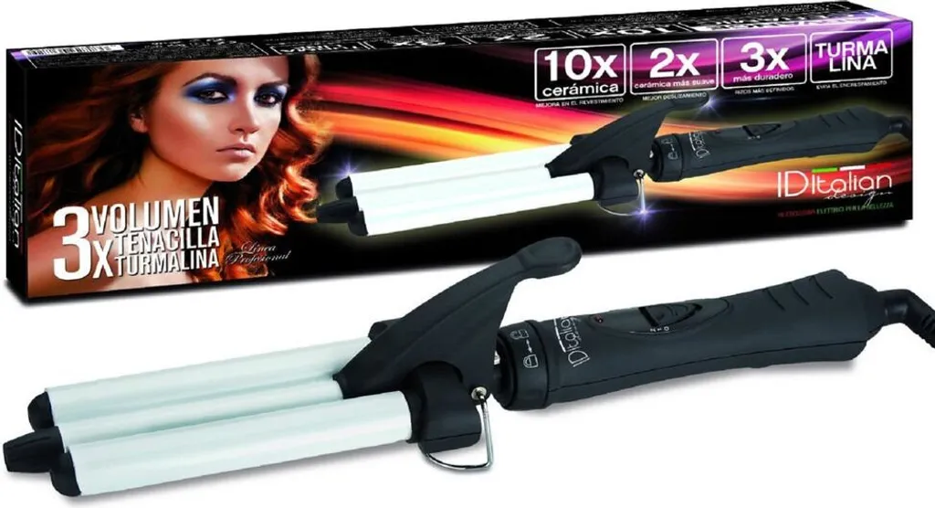 Boucleur 3-In-1 Anti-Frisottis en Tourmaline pour Cheveux Abîmés