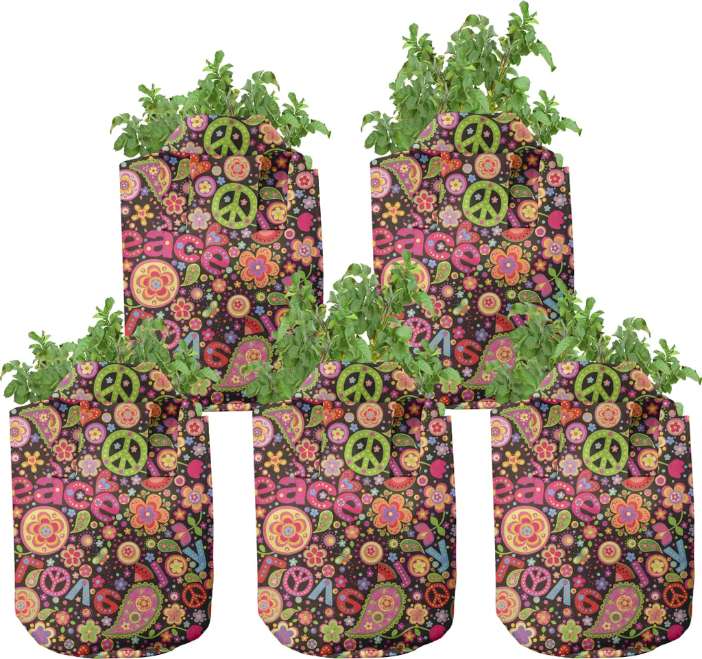 Pots de Culture en Tissu Haute Performance Motif Paisley 5 Gallons