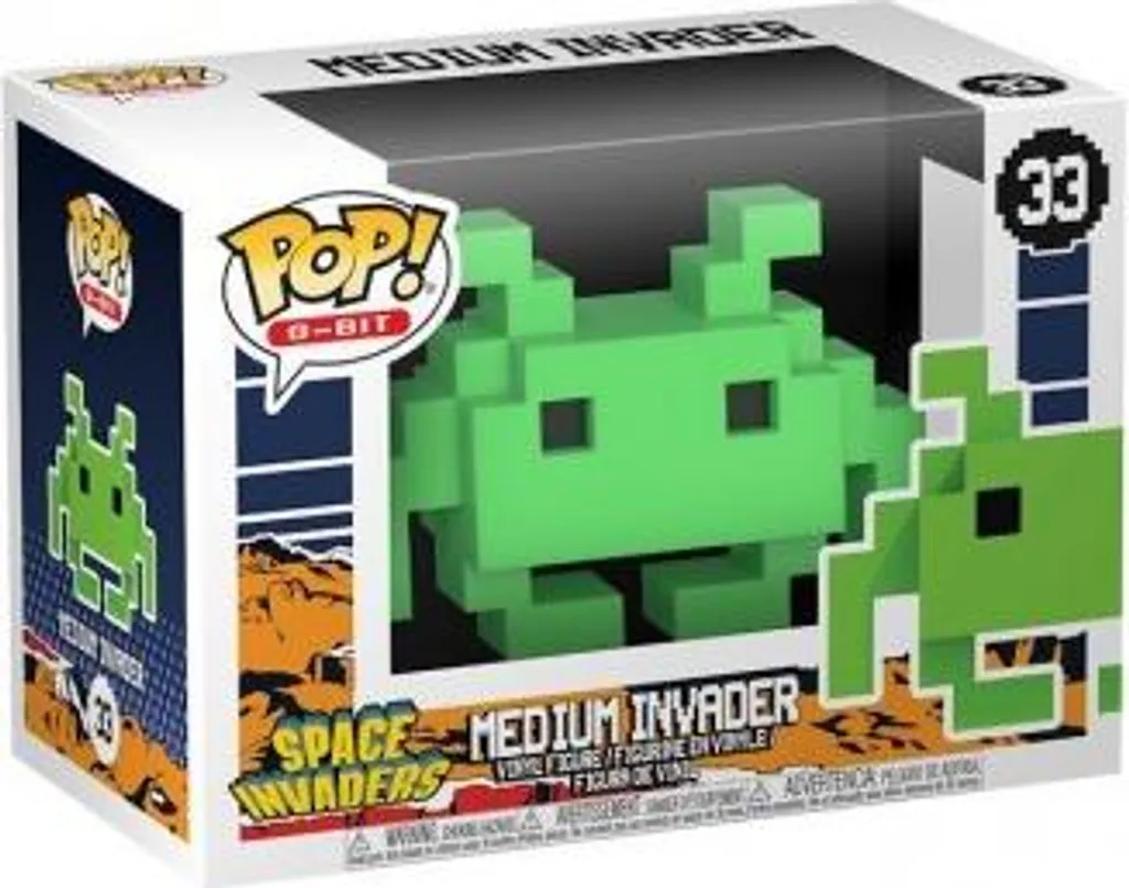 Décoration bureau Funko POP Space Invaders 8-Bit pour setup gaming pro