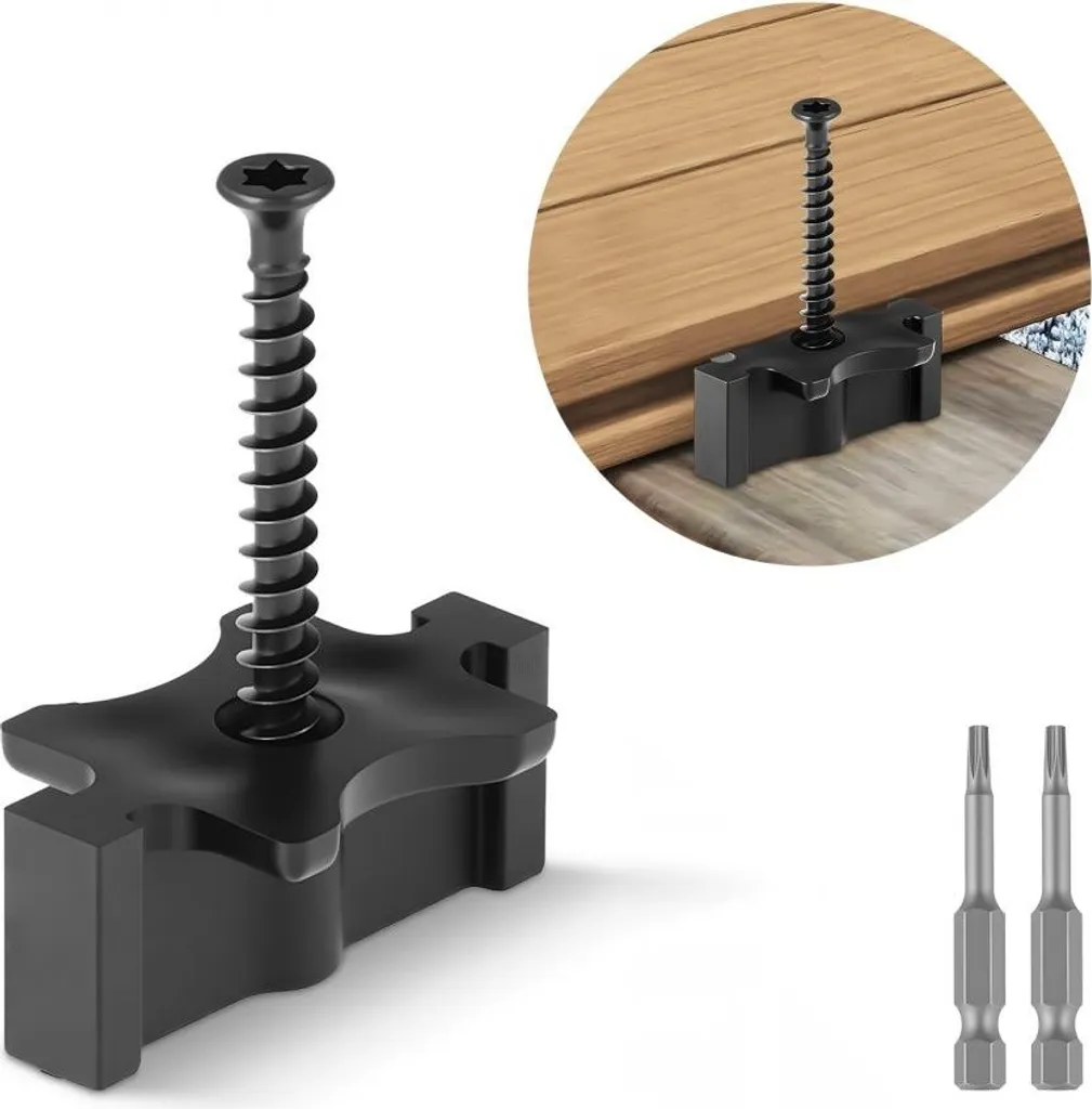 Pack Fixations pour Lames Terrasse Composite : 900 Clips et Entretoises