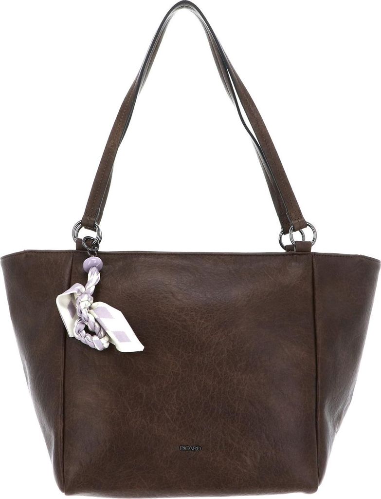PICARD Schultertasche Essenza Shopper Cafe braun