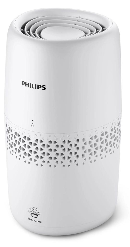 Philips Luftbefeuchter 2000 Series, NanoCloud für bis zu 99% weniger Bakterien, bis 31 m², Weiß (HU2510/10)