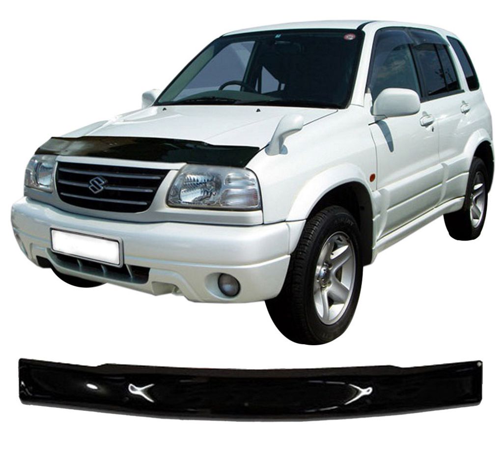 SCOUTT | Motorhaube Windabweiser Insekten Steinschlagschutz Für Suzuki Grand Vitara 1998-2005, Aerodynamisch, Einfache Montage, Getönt, Spezielle...
