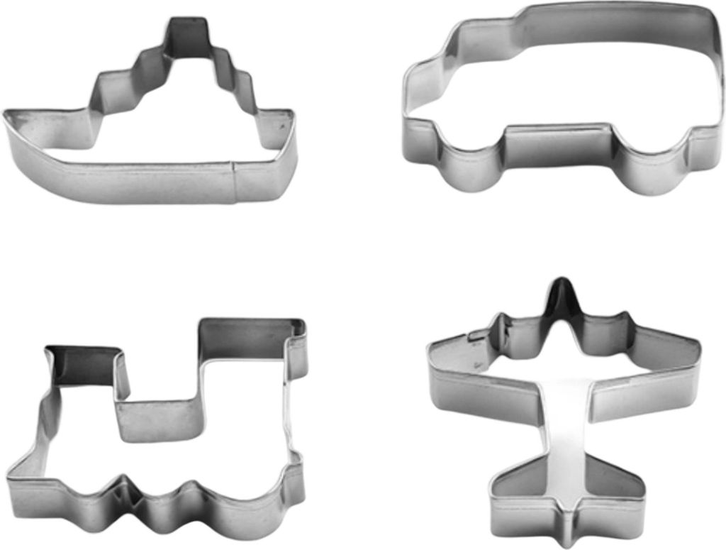 Stück Edelstahl Ausstechform Set, Plätzchenausstecher Keksausstecher Kinder Ausstechformen, Flugzeuge, Schiffe, Autos Ausstechform, Kinder Backen...