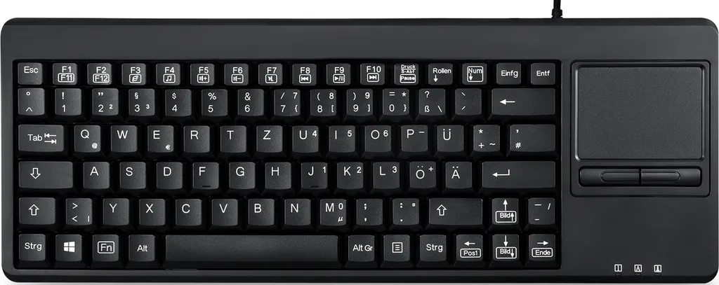 Clavier Rack 19 Pouces USB avec Pavé Tactile aixcase - Montage Facile
