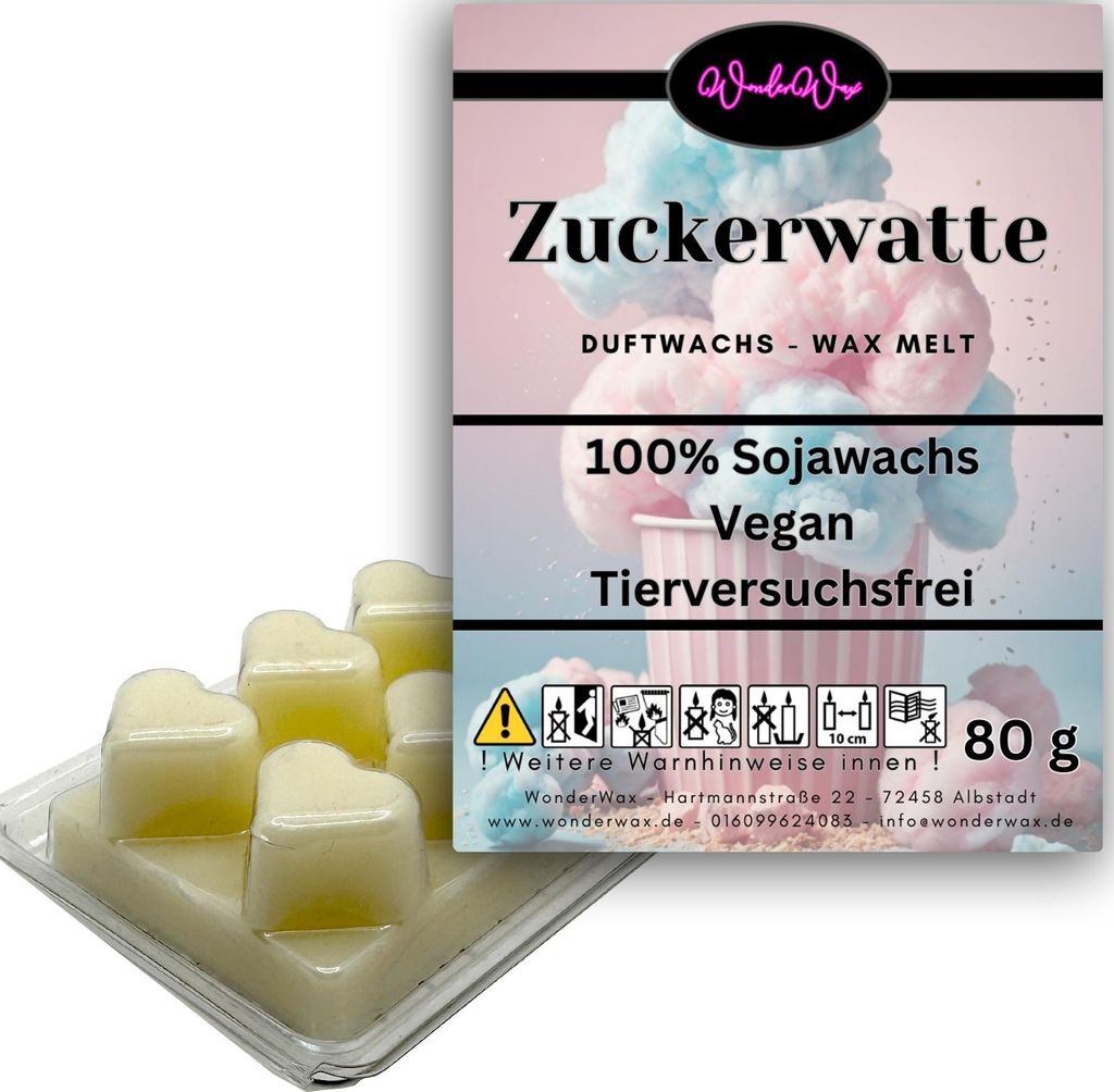 WonderWax Duftwachs Wax Melts für Duftlampe, 6 Herzen Duftmelt Wachsmelt Sojawachs Duftwachs Würfel für Raumdüfte, Wachs Duftöl Winter Indoor ...