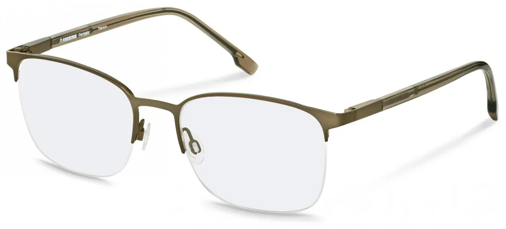 Monture de Lunettes de Vue Rodenstock R7147 Grise 54mm Style Classique