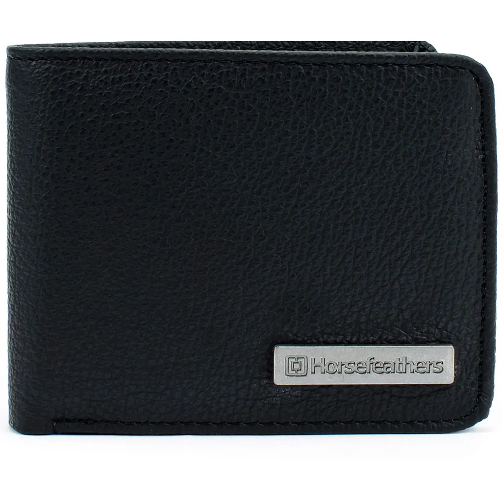 Petit portefeuille Horsefeathers Brad Noir - Fini les Poches Encombrées