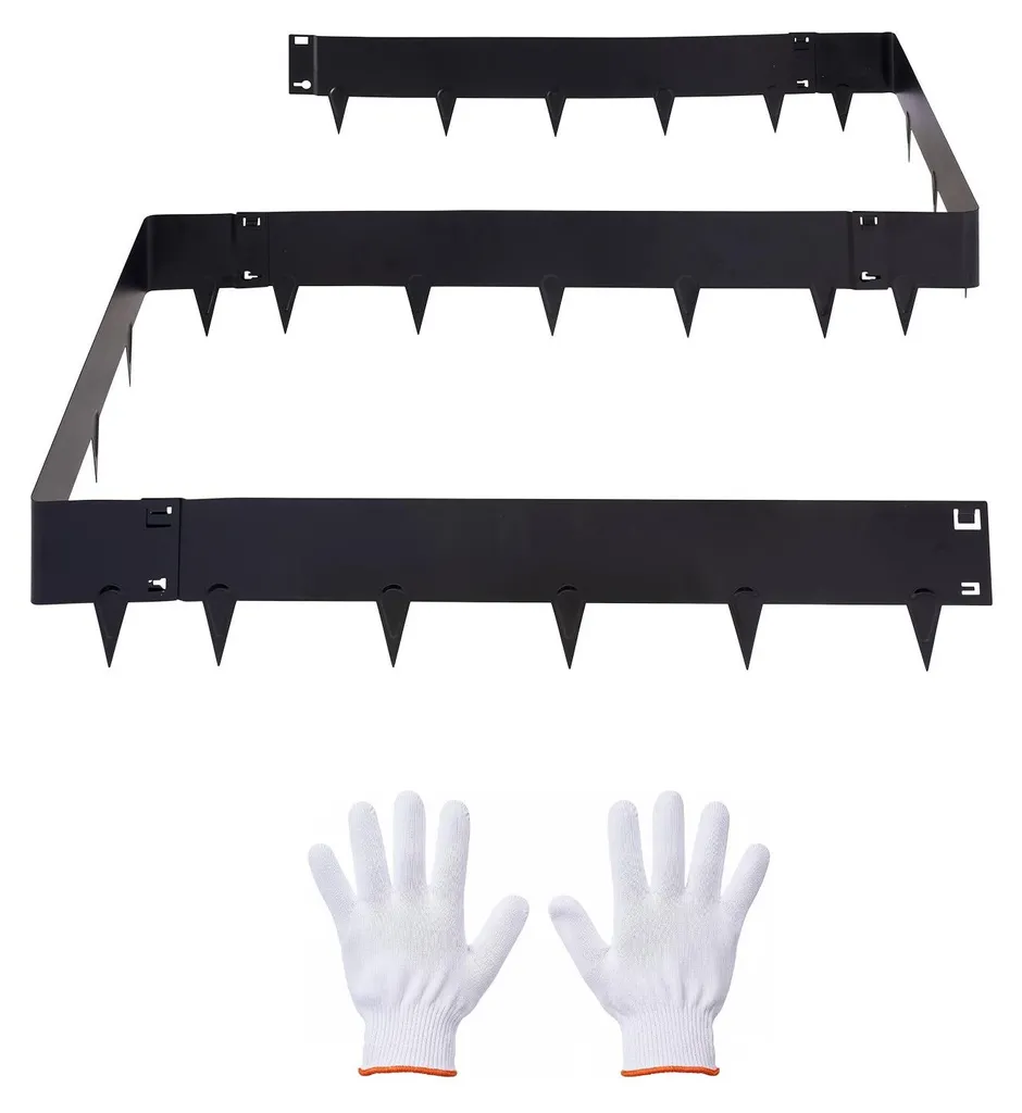 Bordure de pelouse anti-corrosion pour stopper l'herbe - Lot de 6