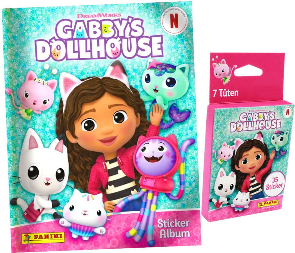 Panini Gabby's Doolhouse Sticker - Sammelsticker (2024) - 1 Album + 1 Blister