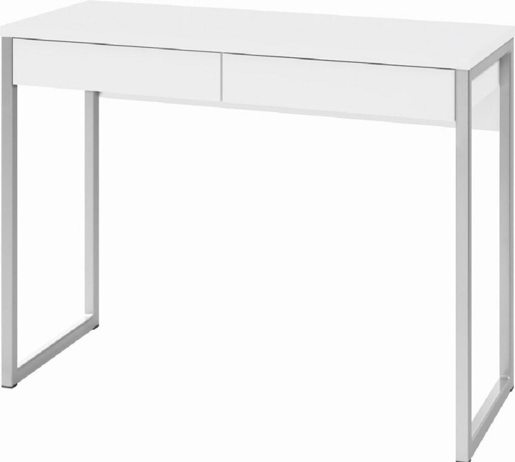 Schreibtisch - Hochglanz Weiß 40x101x76,5 cm