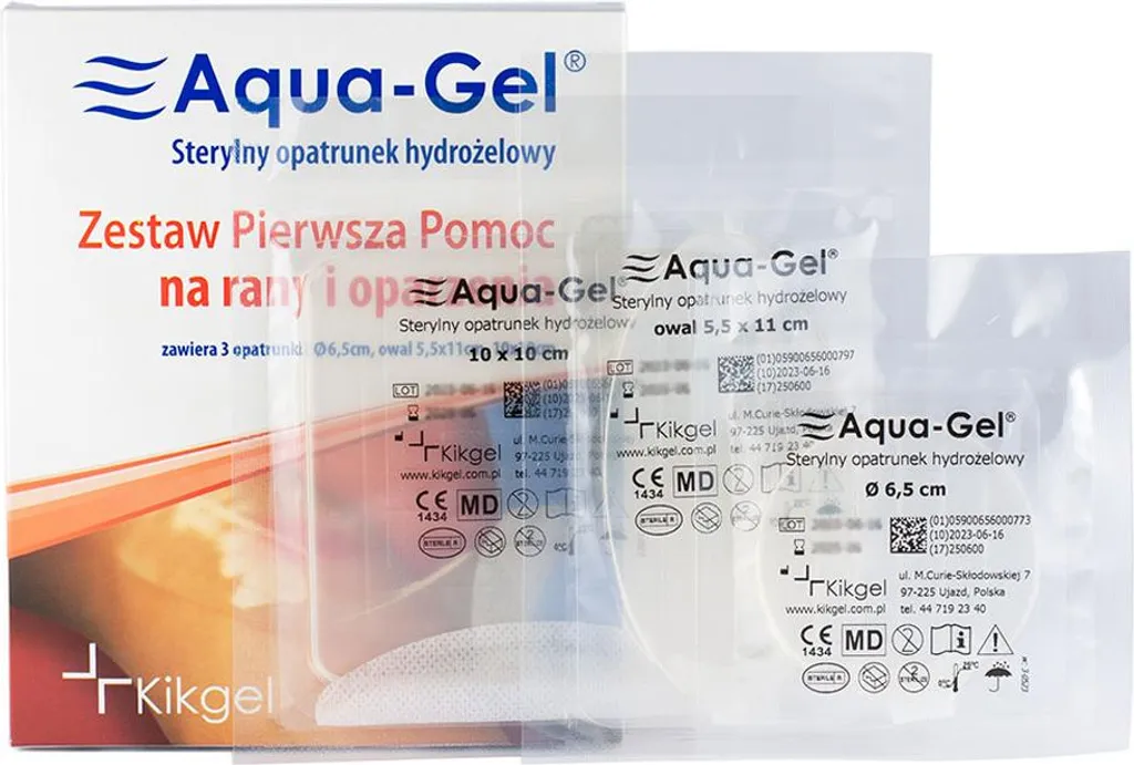 Medicazione Idrogel Sterile Aqua per Primo Soccorso Aziendale - Normativa CE