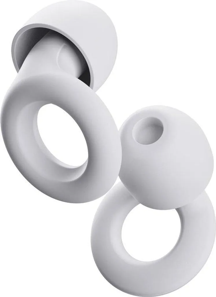 Bouchons d'oreille silicone souple blanc haute atténuation sonore 25dB