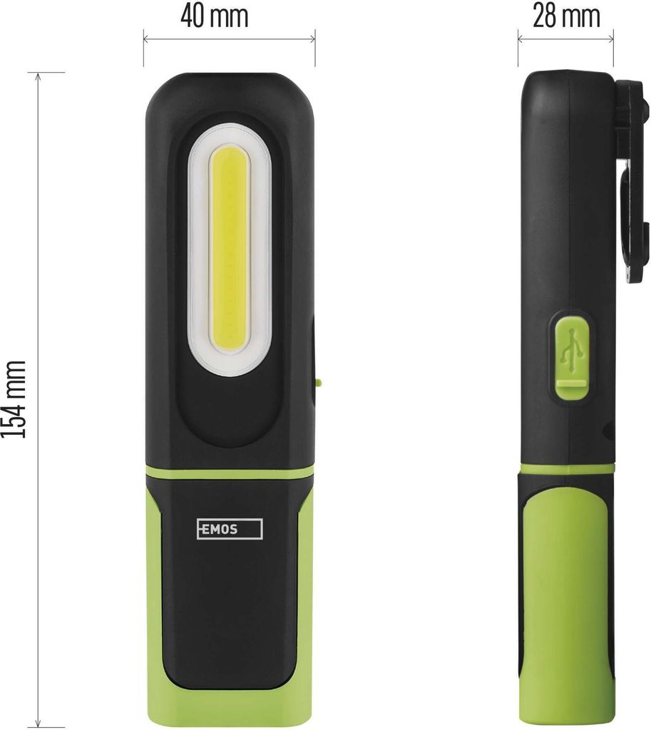 EMOS wasserdichte LED-Arbeitsleuchte mit knickbarem Produktbild 17