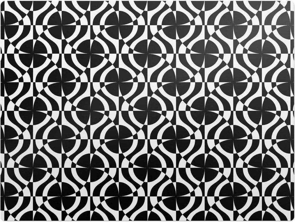 Geometrisches Muster – Bodenschutzmatte – Rutschfest – Schutzmatte für Büro – Vinylmatte – Stuhlunterlage – 120 x 90 cm