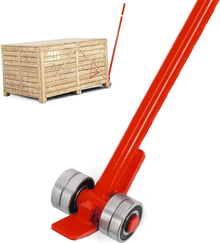 Barre de levage à roulettes 3 tonnes en acier carbone poignée 150cm