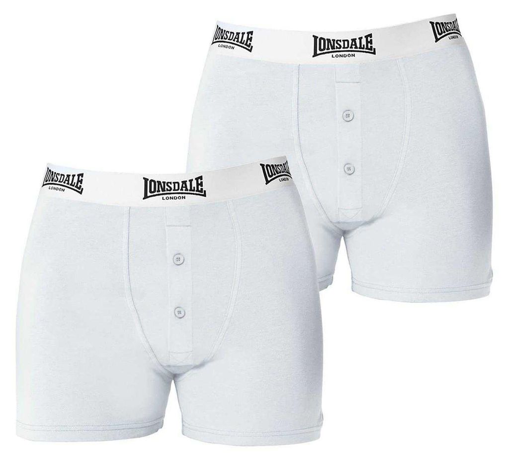 Lonsdale - Boxershorts für Herren (2er-Pack) GT14038 (3XL) (Weiß)