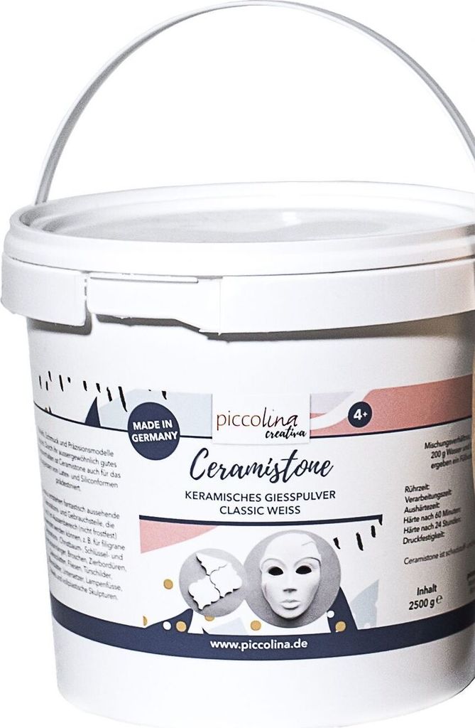 9,98 € / 1 kg Keramisches Gießpulver Ceramistone classic weiß - 2,5kg
