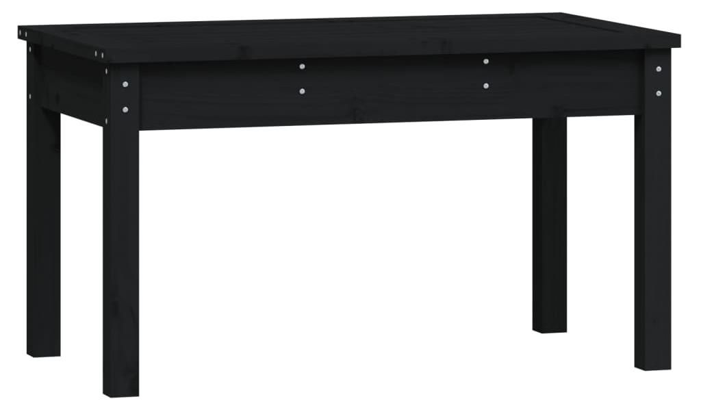 vidaXL Zahradní lavice černá 80x44x45 cm z masivního Obrázek produktu 