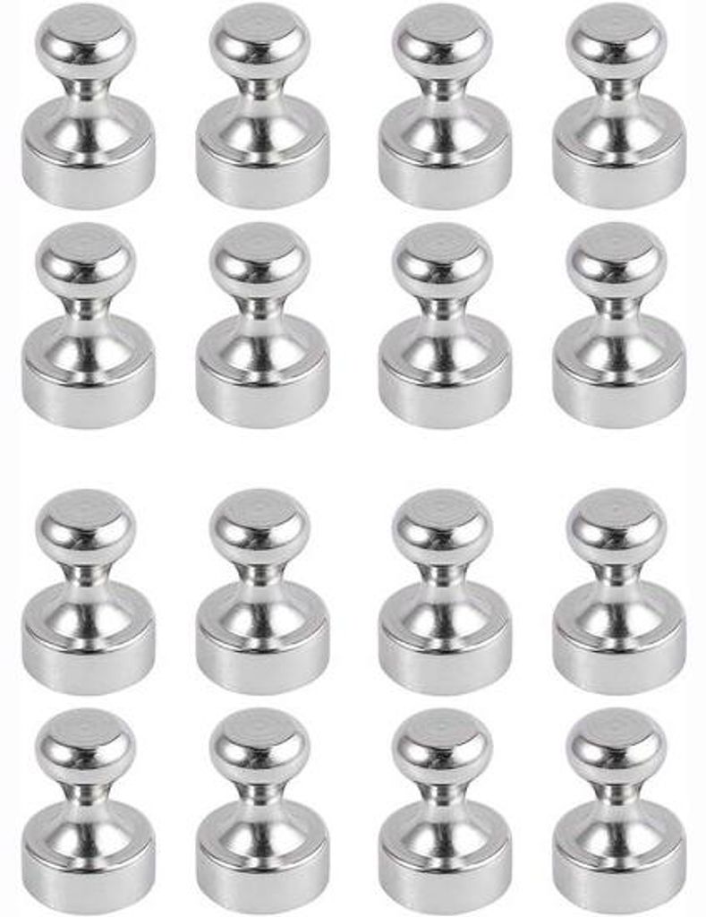 Starke Mini Magneten 12x16mm silber für Magnete Bretter