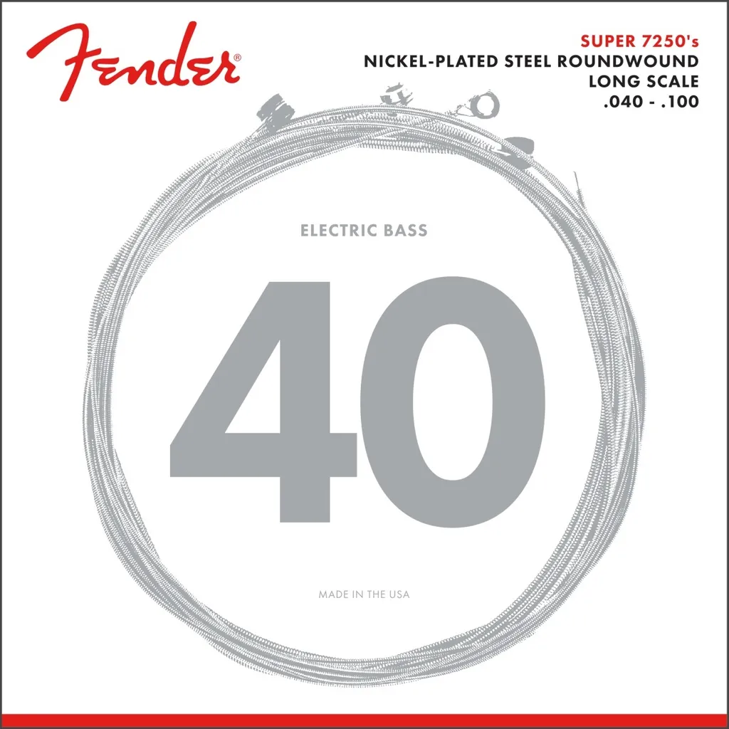 Cordes Fender Super Bass 7250s 40-100 7250L pour Guitare Basse Electrique