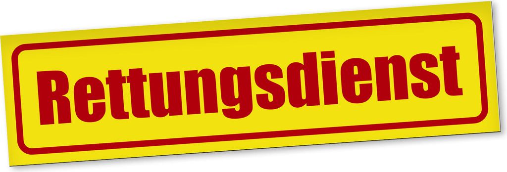 PantherPixel Rettungsdienst Magnetschild Auto Hilfe Krankentransport Magnetfolie Geschenkidee 60 x 16 cm REFLEKTIEREND