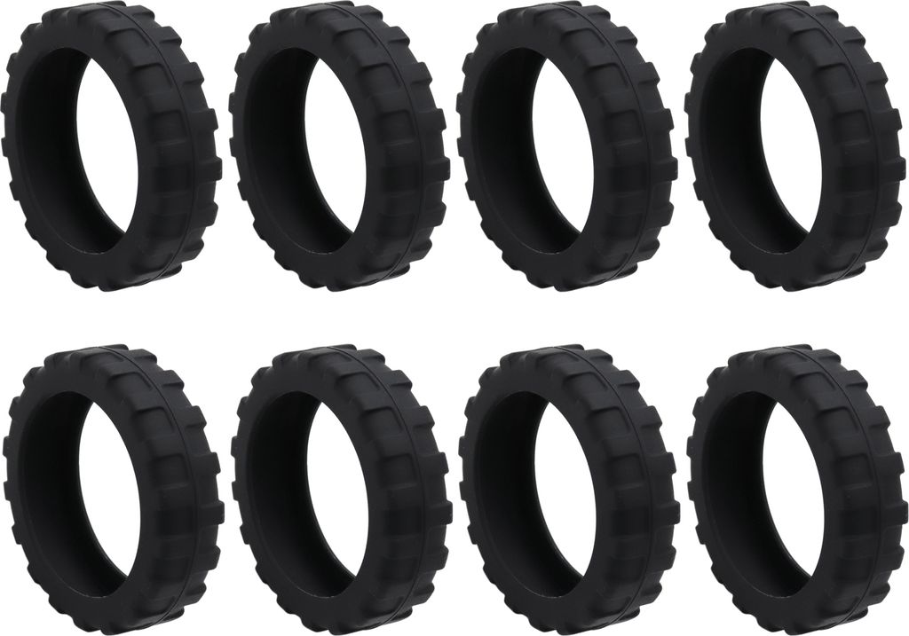 8 Stück Gepäck-Radabdeckungen, verschleißfest, dick, geräuschreduzierender Rollenschutz, verhindert Kratzer, rutschfeste Gepäck-Rollenschutzab...