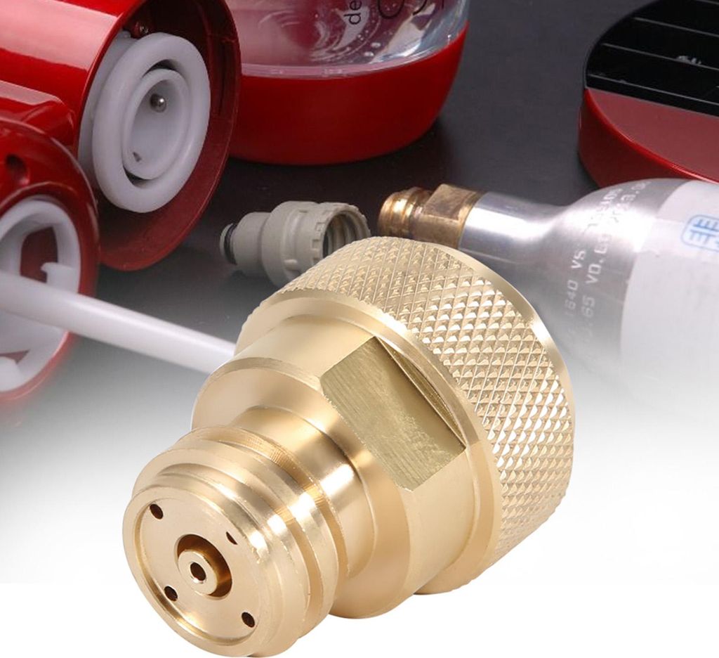 Messing CO2 Adapter ersetzen Tank Kanister Umwandlung (Gold)