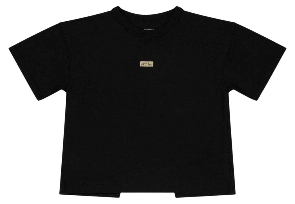 Calvin Klein - T-Shirt für Kinder, Rundhalsausschnitt GT20445 (152) (Schwarz)