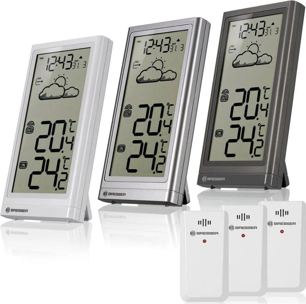 BRESSER RC weather station Meteo Temp white 7004200GYE000 Image du produit 