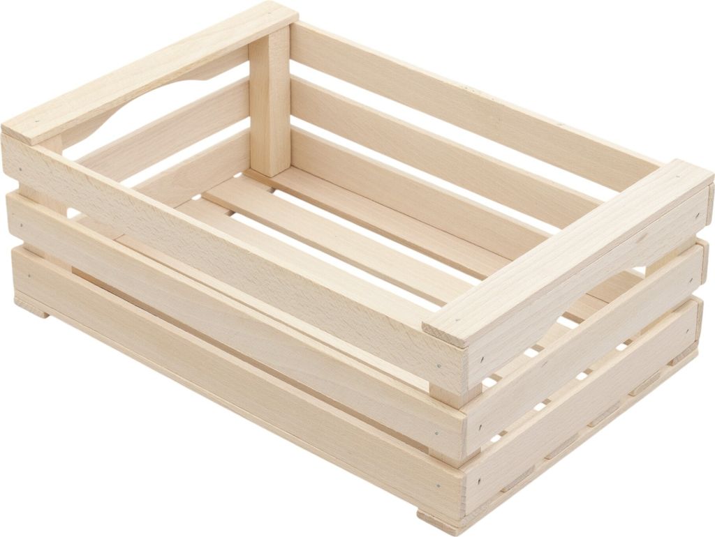 Holzkiste für Kräuter Blumen Pflanzgefäß Holzbox 25x17 cm