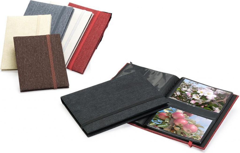 Fotoalbum 10x15/72 Beschriftung CANVAS Bordeauxrot