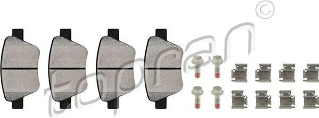 Jeu de plaquettes de frein arrière pour VW Caddy III et Skoda Octavia