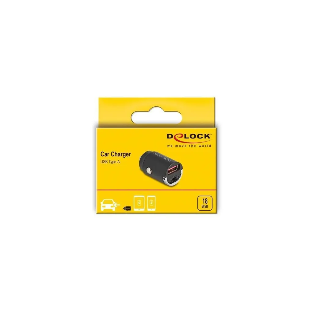 Adattatore Ricarica Auto Delock 18W USB-A: Efficienza e Sicurezza Mini - 4