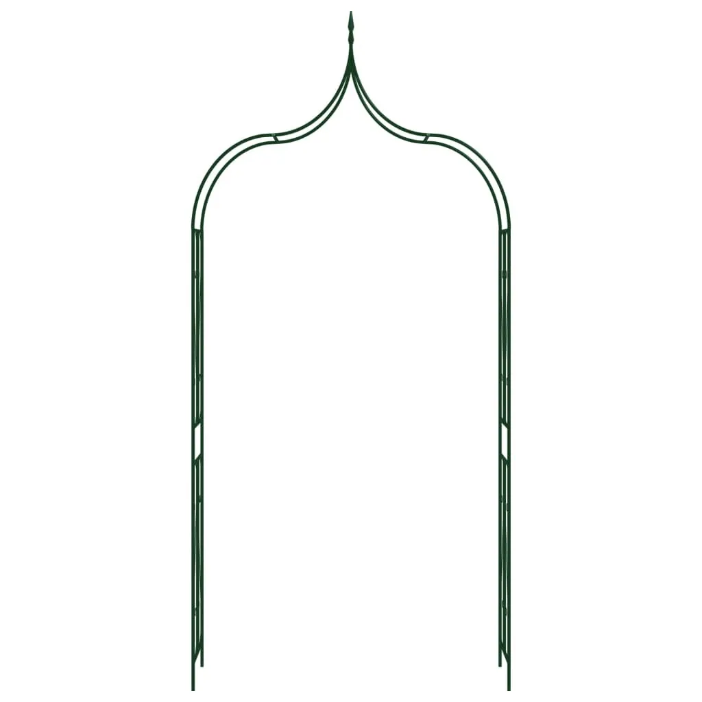 vidaXL Arc de roses noir 120 x 38 x 258 cm en fer pour jardin élégant