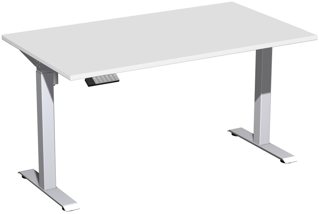 Elektro-Hubtisch höhenverstellbar, 1400x800x740-1175, Lichtgrau/Silber