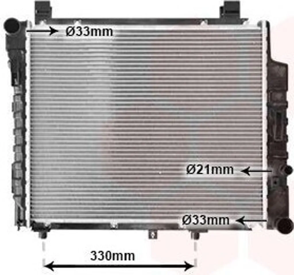 Radiateur moteur alu haute efficacité VAN WEZEL 30002155 Mercedes Classe C