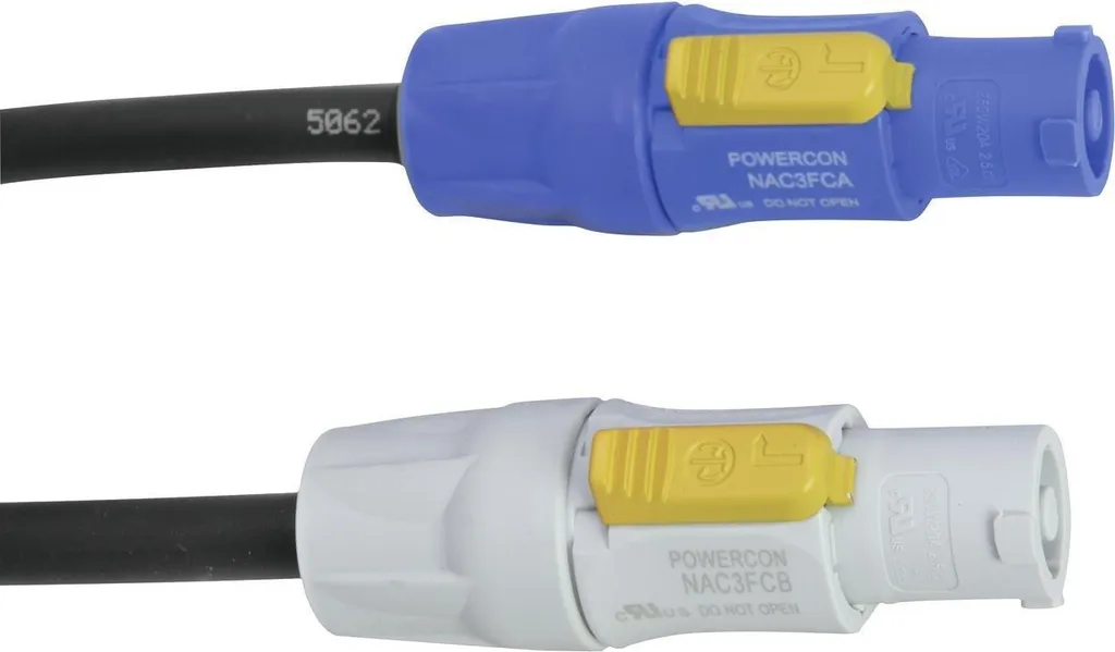 Câble de liaison PowerCon court 0,5m PSSO pour équipement sono et light