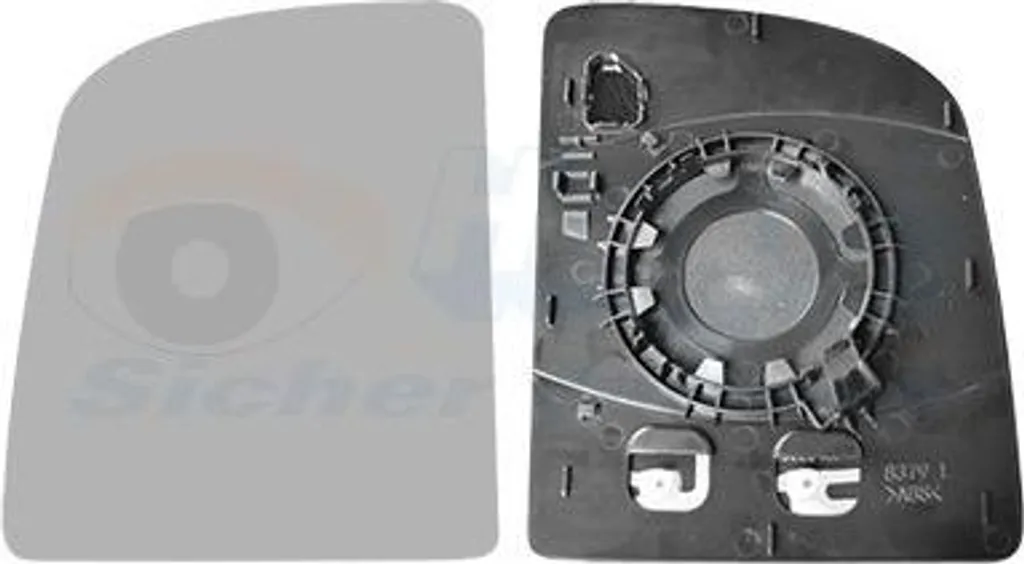 Verre miroir gauche pour VW Golf 7 rétroviseur dégivrant asphérique
