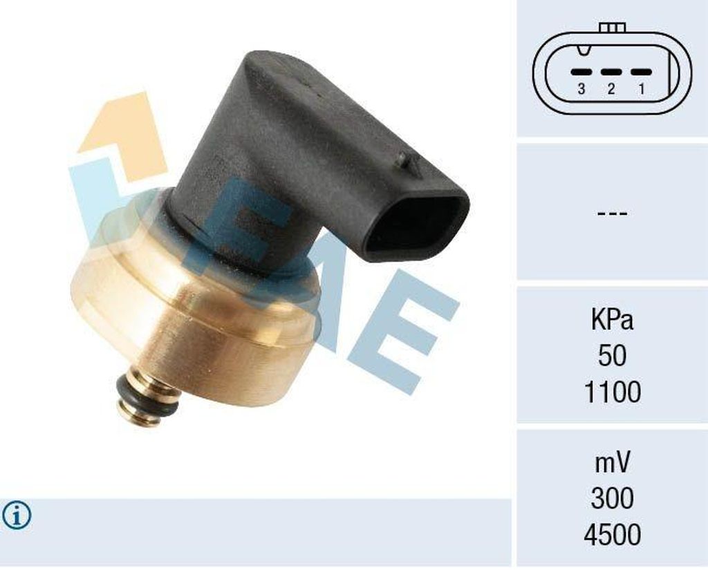 FAE 15618 Kraftstoffdrucksensor für HYUNDAI Tucson (TL, TLE) ix35 (LM, EL, ELH) Kona (OS) Santa Fé III (DM) IONIQ (AE) SONATA VII (LF)