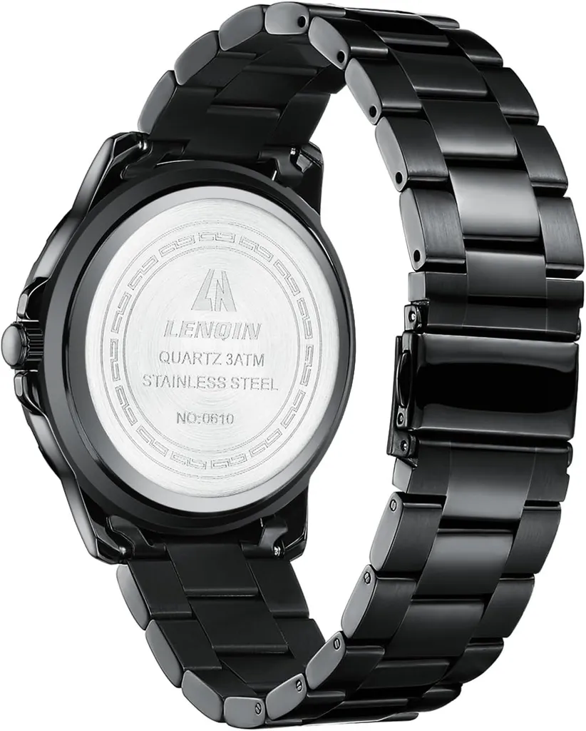Must-Have Orologio Uomo Acciaio - Lancette Luminose e Stile 3ATM Business - 3
