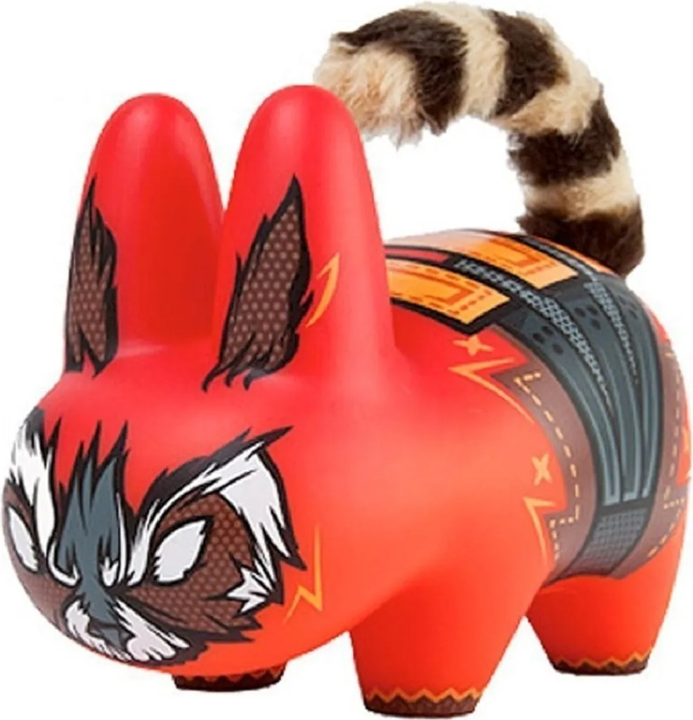 Déco Geek Figurine Labbit Gardiens de la Galaxie Rouge Kidrobot 17 cm