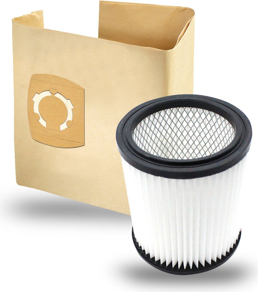 MisterVac Filtro Di Ricambio Per Aspiracenere Deuba DBNT30-1400 - Cartuccia Con Griglia E Pulsante - Filtro Aria Di Scarico