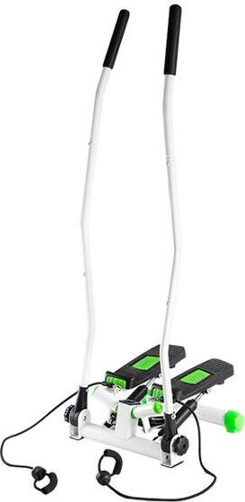 A white background studio shot of a stepper machine.