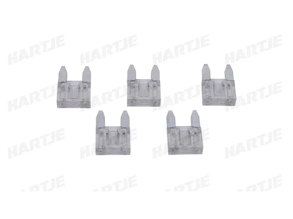 Dresselhaus Mini fusibile piatto 25A Bianco / 5 pz.