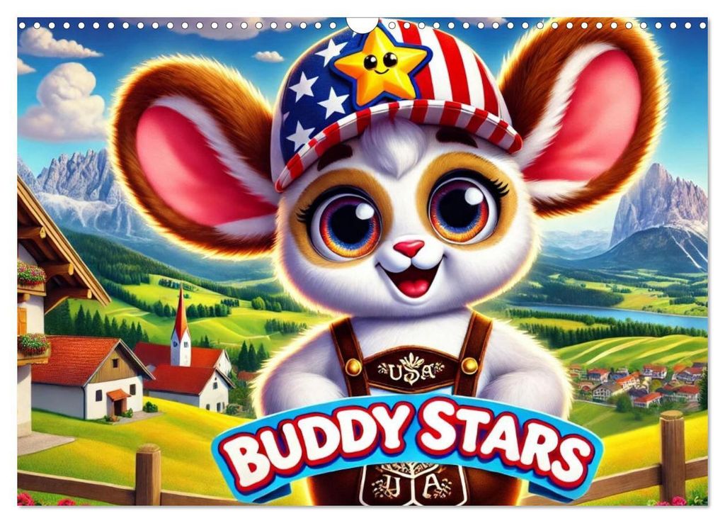 Buddy Stars - Abenteuer für Kinder (Wandkalender 2027 DIN A3 quer), CALVENDO Monatskalender