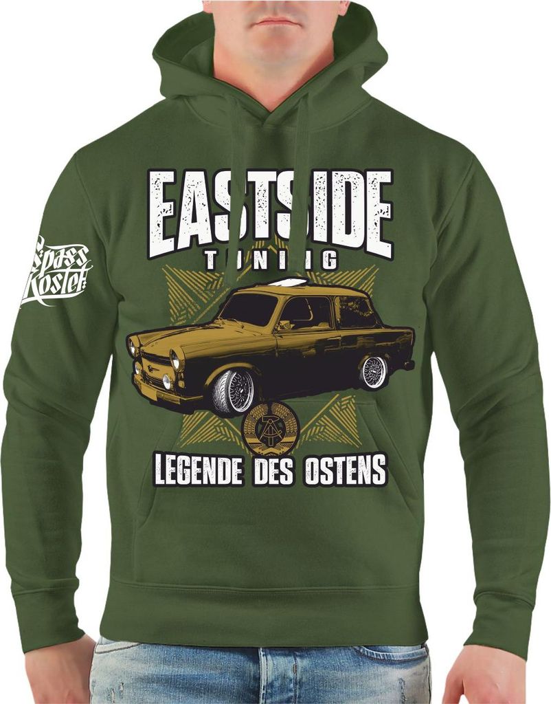 Herren Kapuzenpullover DDR Eastside Tuning Legende des Ostens